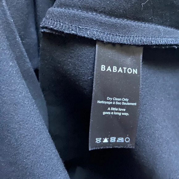 Babaton by Aritzia Masu Deep Plunge V Classic Black Midi Dress - Picture 12 of 16